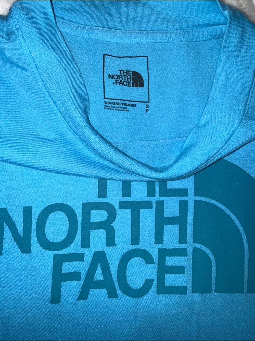 The North Face Teal Blue Logo T-Shirt - Picture 2 of 3